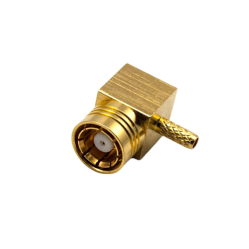 75Ohm SMZ Female Right Angle Connector For RG179 Cable