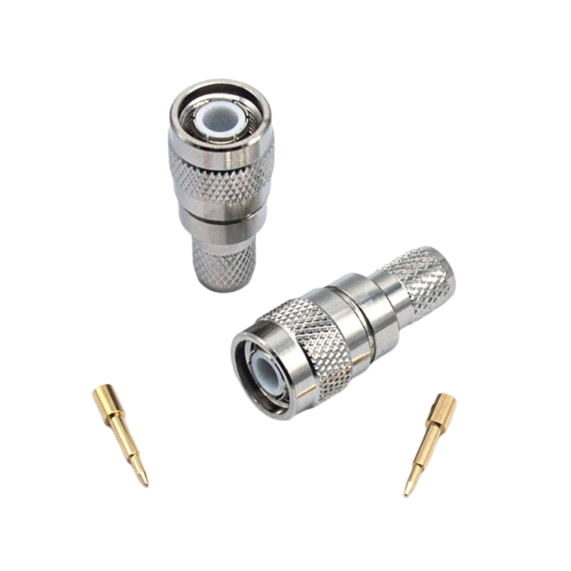 TNC male connector for RG214 cable