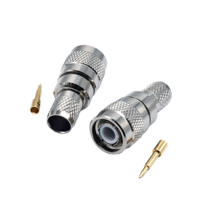 TNC male connector for RG214 cable