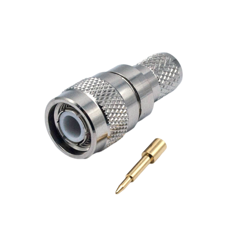 TNC male connector for RG214 cable