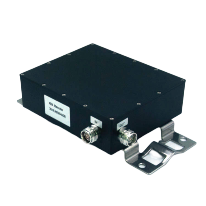 6dB Attenuator 40W 4.3-10 F to F 4GHz Low PIM With Mounting Holes